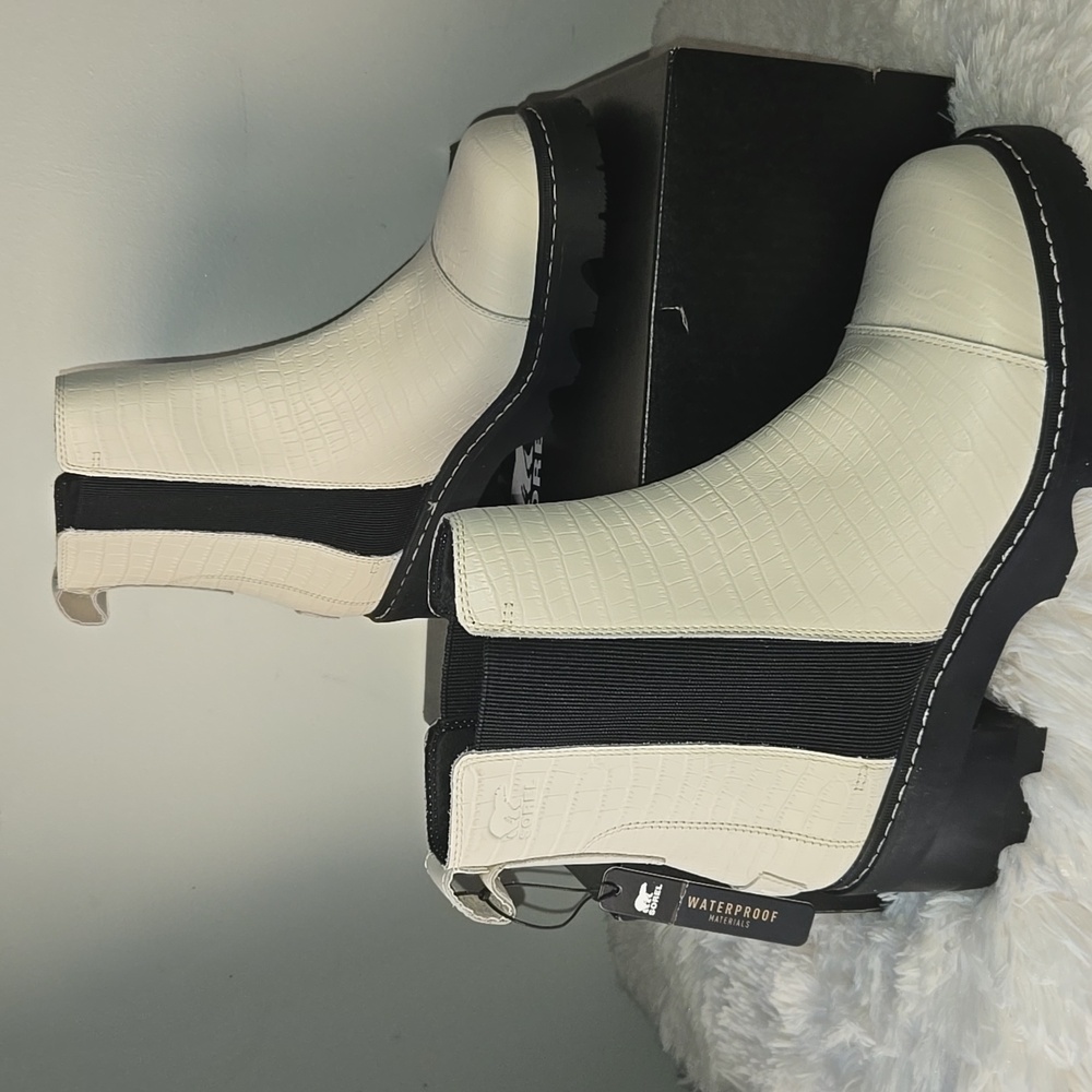 Sorel Joan Now Chelsea Boots Chalk Size US 12 - Picture 4 of 5